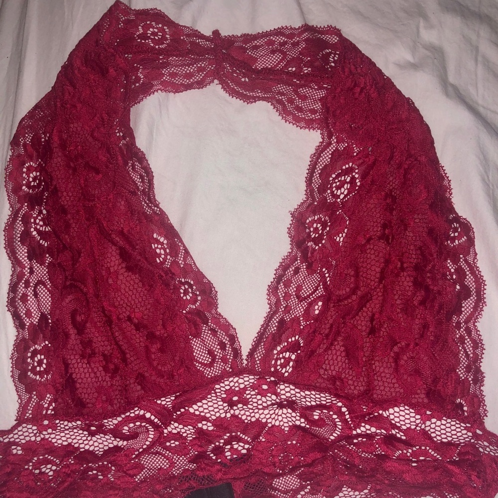 DARK RED SEXY LACE BRALETTE SIZE M❤️❤️❤️❤️